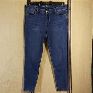 Mid Rise Super-stretch Skinny Lane Bryant jeans